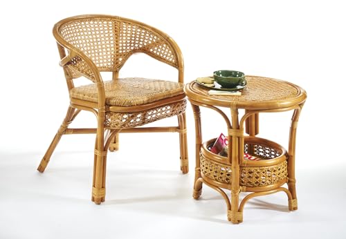 Kobolo Stuhl Rattanstuhl Sessel Rattansessel -Nimes- mit Wiener Geflecht - Natur - 6