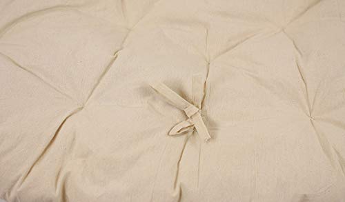 FRANK FLECHTWAREN Rattan Sessel rund Relaxsessel Papasan, 3-teilig Ø 90 x 50 cm, Fuß Ø 65 x 31 cm, - 5