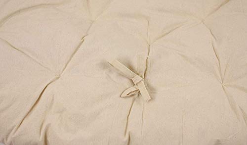 Dekoleidenschaft Papasan-Sessel aus Rattan, braun, inkl. Kissen aus Baumwolle, beige, Rexalsessel für Wohnzimmer oder Wintergarten, Korbsessel Liegesessel - 6