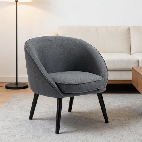 HOMCOM Loungesessel Cocktailsessel Wohnzimmerstuhl Bürostuhl Polsterstuhl für Wohnzimmer, Schlafzimmer, Kinderzimmer - 6