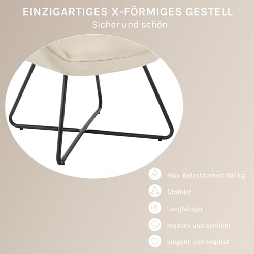 WOLTU Ohrensessel, Sessel Wohnzimmer Schlafzimmer, Relaxsessel mit Metallrahmen, Lesesessel bequem - 7