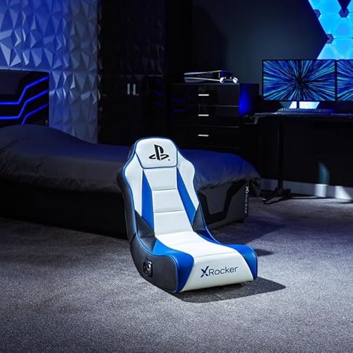 X Rocker Sony Playstation 5 Geist 2.0 Floor Rocker Gaming Sessel mit 2.0 Audiosystem | PS5 Kindersessel - 2