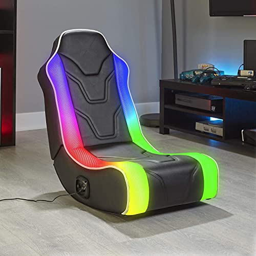 X Rocker Chimera RGB 2.0 Floor Rocker Gaming Sessel | Entertainment Gamer Stuhl mit 2.0 Soundsystem & Neo Motion RGB Beleuchtung für Kinder & Jugendliche - 2