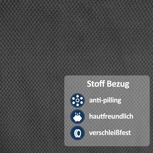 M MCombo Elektrisch 2er Sitzer Sofa mit Schlaffunktion, 2er Relaxsofa mit Taste 150° Verstellbar, Kinosessel mit Liegefunktion, USB & Getränkehalter, 7009 (Grau) - 8