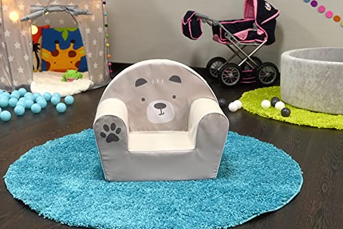 Knorrtoys 68380-Kindersessel-Bär Paul, Baumwolle, Weiß - 6
