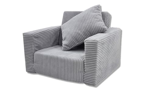 Odolplusz Kindersessel klappbar | Kindersofa Mini-Sessel Kinderstuhl Kuschelsessel | Kindermöbel für Kinderzimmer | (Grau aus Cord) - 7