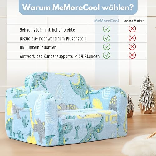 MeMoreCool Kindersofa Ausklappbar, 2-in-1 Kleinkinder Schlafsofa, Kindersessel mit Schlaffunktion - 7
