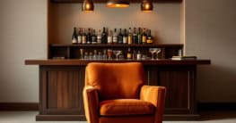 Eine Cocktailbar zu Hause mit Cocktailsessel einrichten