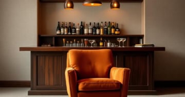 Eine Cocktailbar zu Hause mit Cocktailsessel einrichten