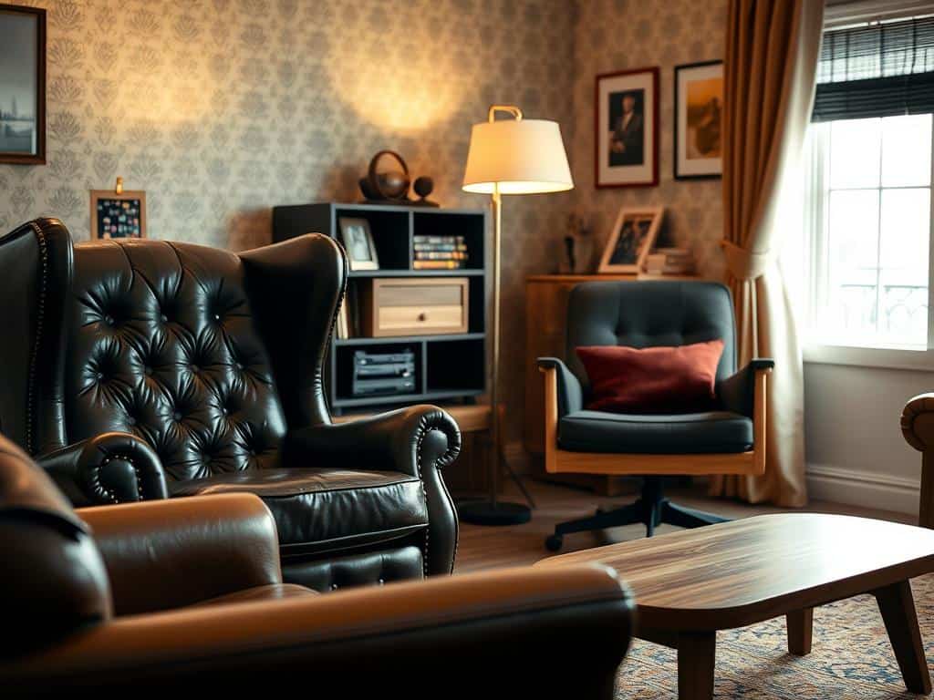 Retro und Vintage Sessel im Wohnzimmer Retro und Vintage Sessel im Wohnzimmer