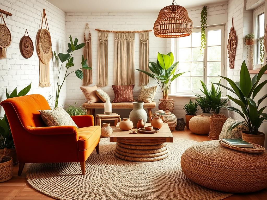Boho Farb- und Materialmix Boho Farb- und Materialmix