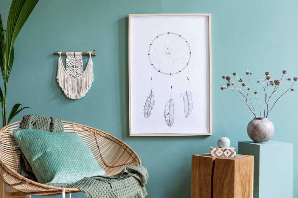 Sessel Boho-Stil Sessel Boho-Stil (depositphotos.com)