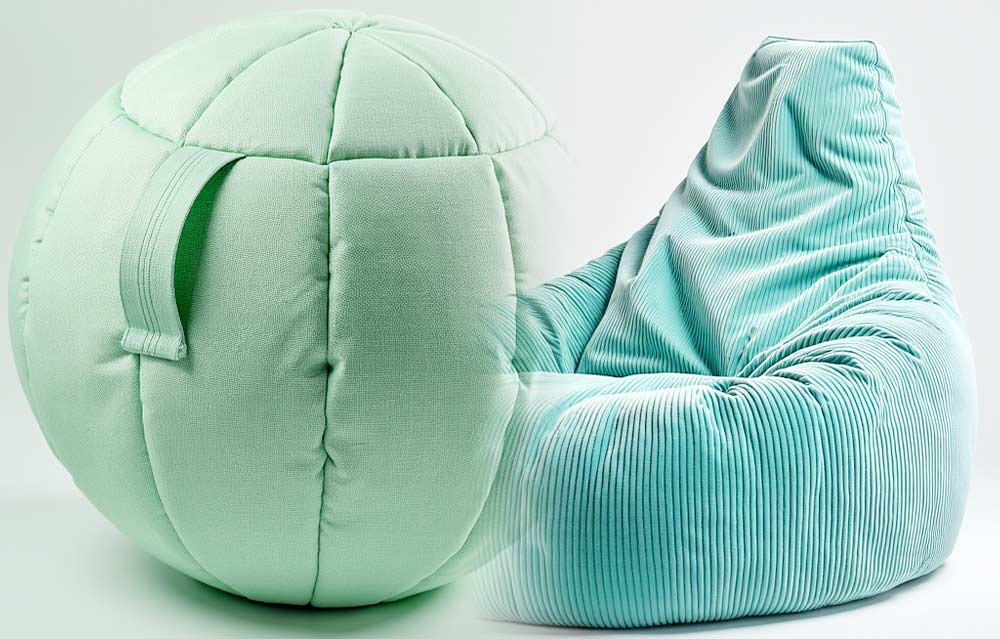 Sitzsack vs. Sitzkugel Sitzsack vs. Sitzkugel
