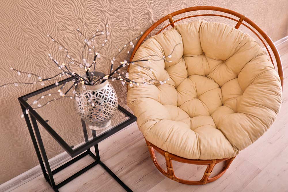Papasan-Sessel